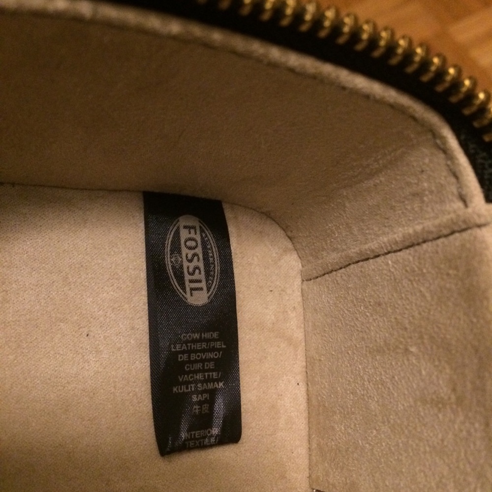 Fossil watch leather zipper carry case box - Picture 4 of 5